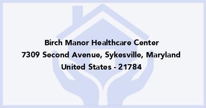 Birch Manor Healthcare Center