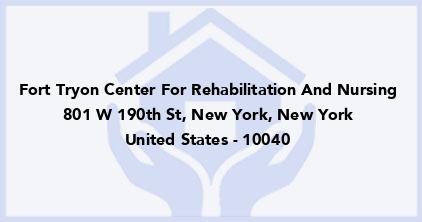 Fort Tryon Center For Rehabilitation And Nursing