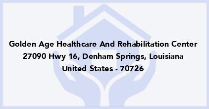 Golden Age Healthcare And Rehabilitation Center