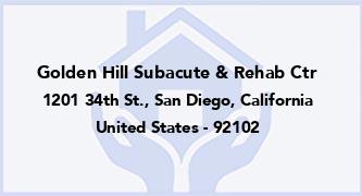 Golden Hill Subacute & Rehab Ctr