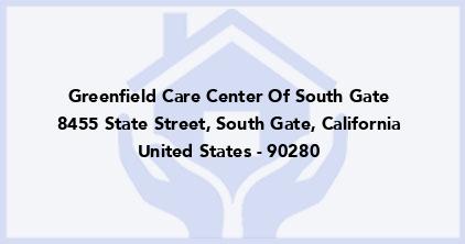 Greenfield Care Center Of South Gate