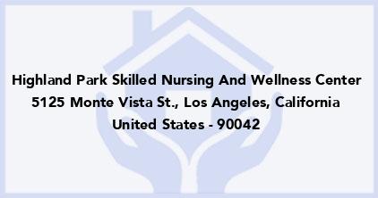 Highland Park Skilled Nursing And Wellness Center