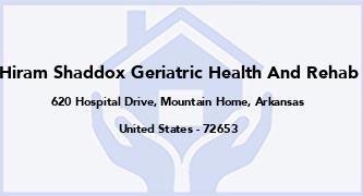 Hiram Shaddox Geriatric Health And Rehab