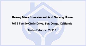 Kearny Mesa Convalescent And Nursing Home