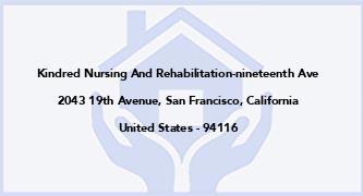 Kindred Nursing And Rehabilitation-Nineteenth Ave