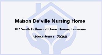 Maison De'Ville Nursing Home