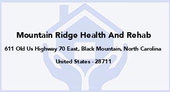 Mountain Ridge Health And Rehab