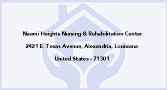 Naomi Heights Nursing & Rehabilitation Center