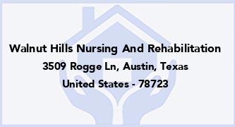 Walnut Hills Nursing And Rehabilitation