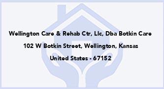 Wellington Care & Rehab Ctr, Llc, Dba Botkin Care