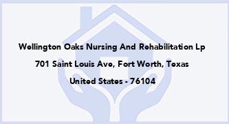 Wellington Oaks Nursing And Rehabilitation Lp